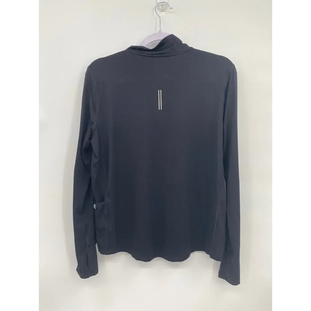 Nike Element Dri-Fit Half-Zip Women’s Running Top CU3220-010 Black Size M